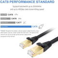 Cable de parche Ethernet de red RJ45 RJ45 de alta velocidad Cat8